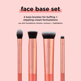 Foto 3 | Juego De Brochas De Maquillaje Real Techniques Face Base, Juego De 4 Piezas - Venta Internacional.