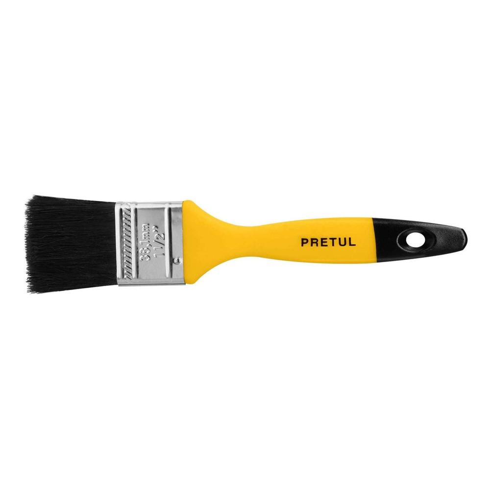 Brocha De Cerdas Naturales Y Mango De Plástico 1 1/2'' Pretul