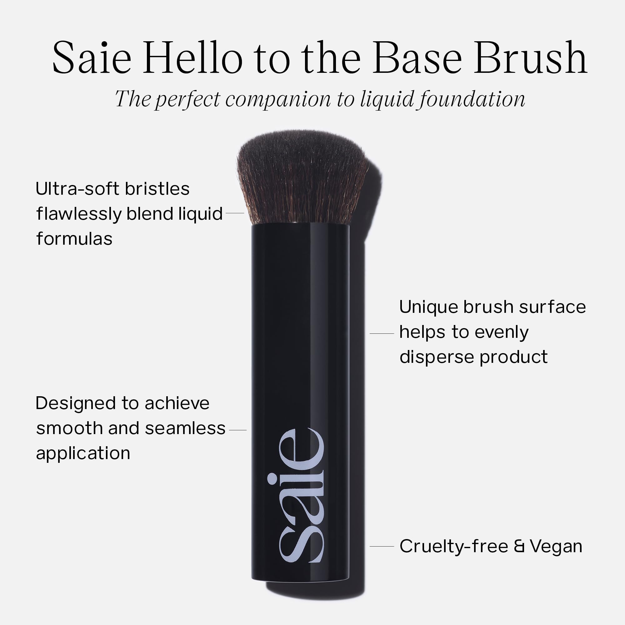 Foto 3 pulgar | Brocha De Maquillaje Saie The Base Brush  Sintética Ultrasuave - Venta Internacional.