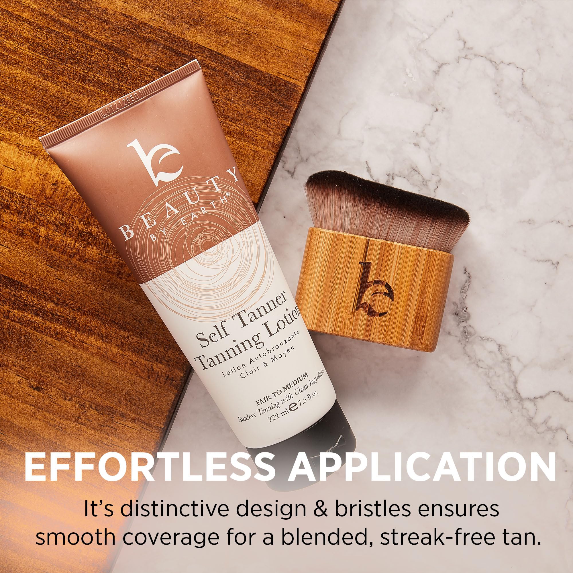 Foto 7 pulgar | Brocha De Maquillaje Beauty By Earth Self Tanner Kabuki Brush - Venta Internacional.