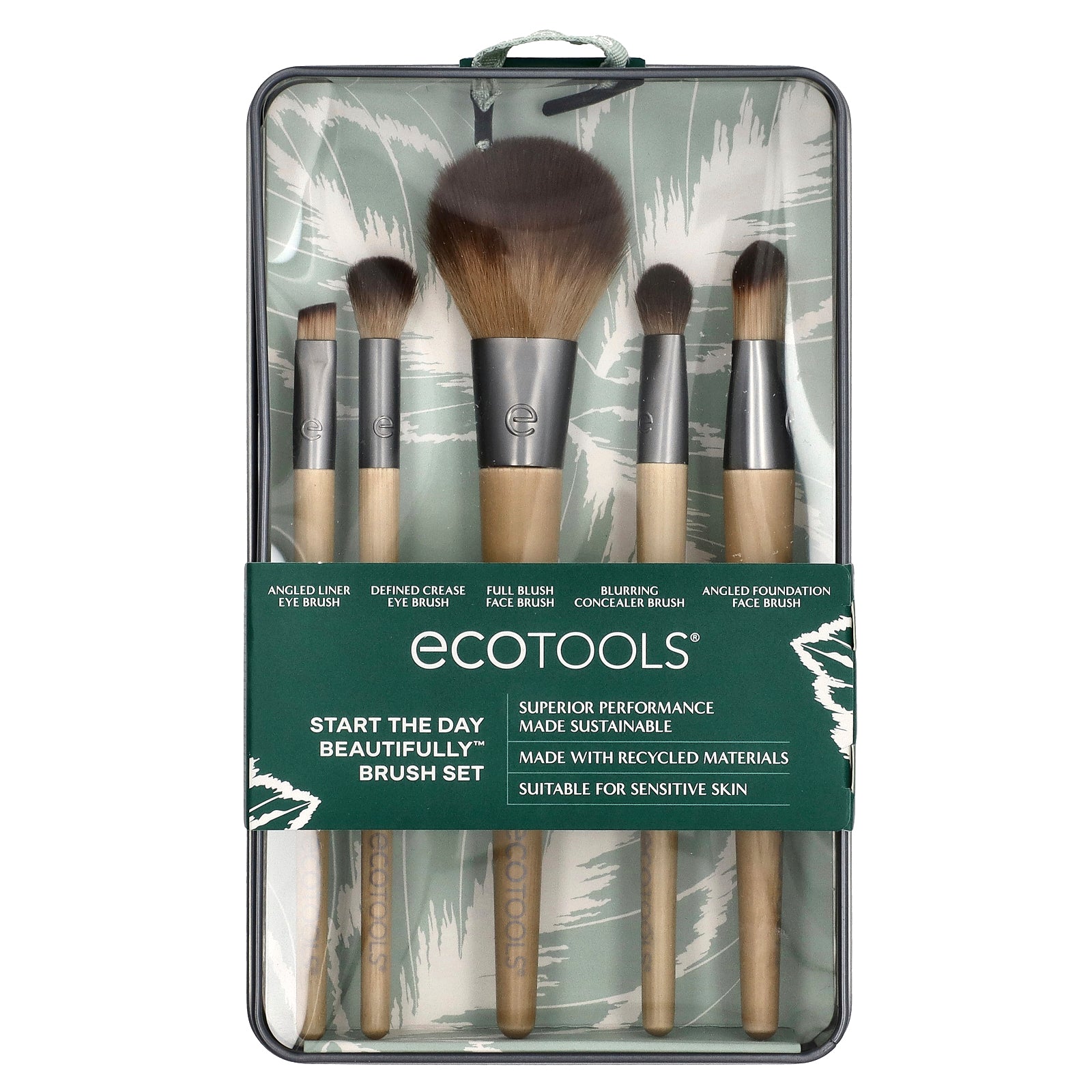 Foto 3 pulgar | Juego De Brochas Ecotools Start The Day Beautifully  5 Piezas Con Lata - Venta Internacional.