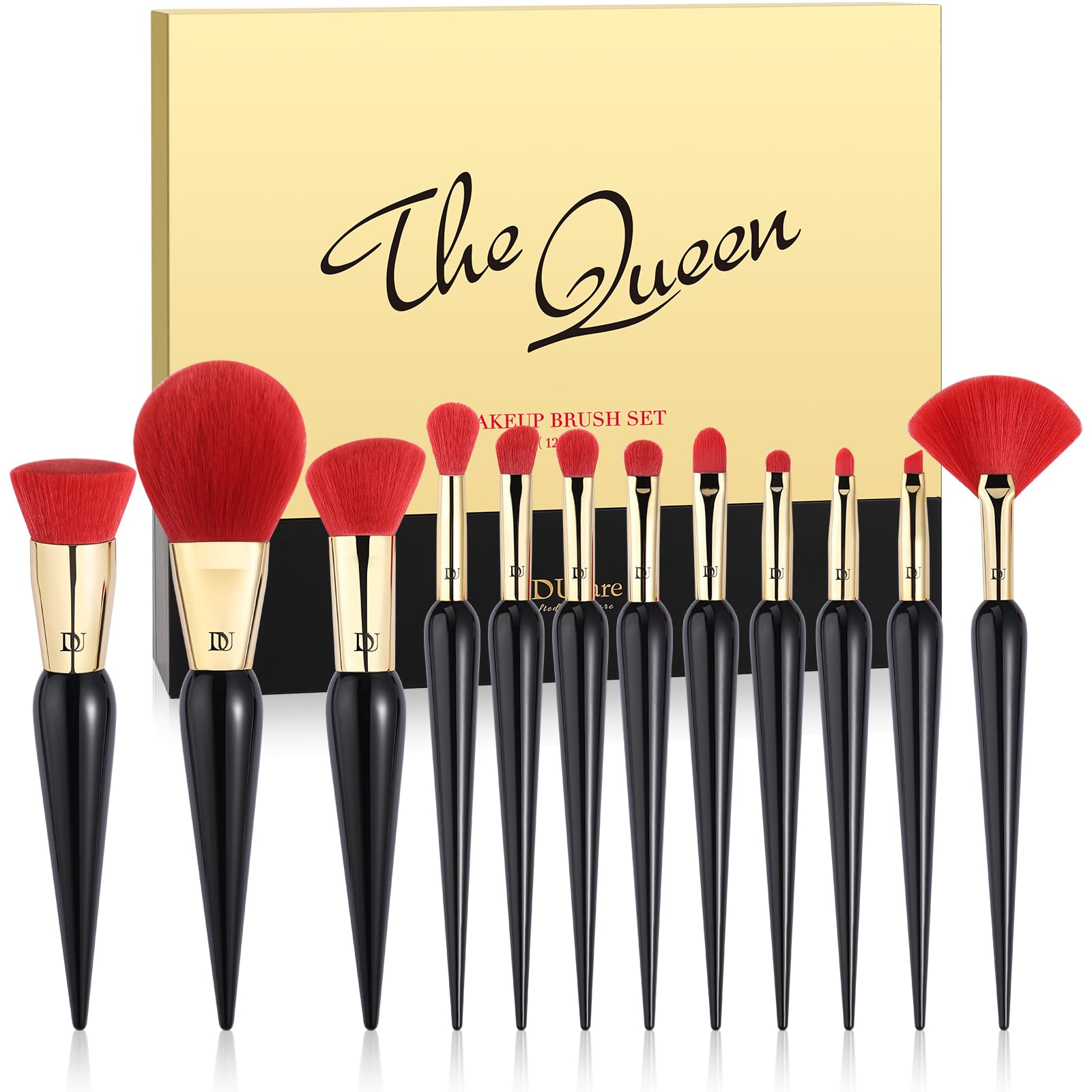 Juego De Brochas De Maquillaje Ducare The Queen Series  12 Piezas Con Estuche - Venta Internacional.
