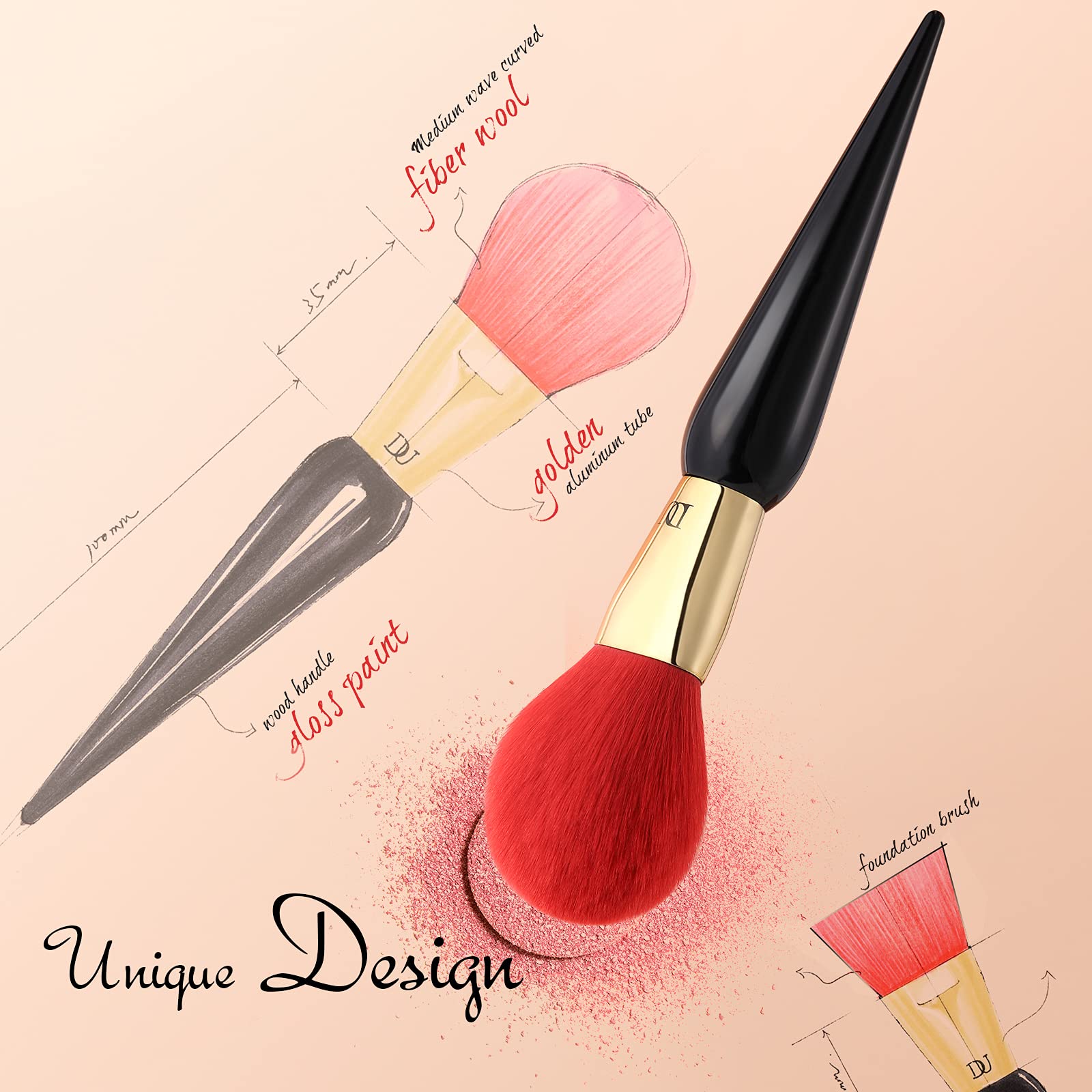 Foto 5 pulgar | Juego De Brochas De Maquillaje Ducare The Queen Series  12 Piezas Con Estuche - Venta Internacional.
