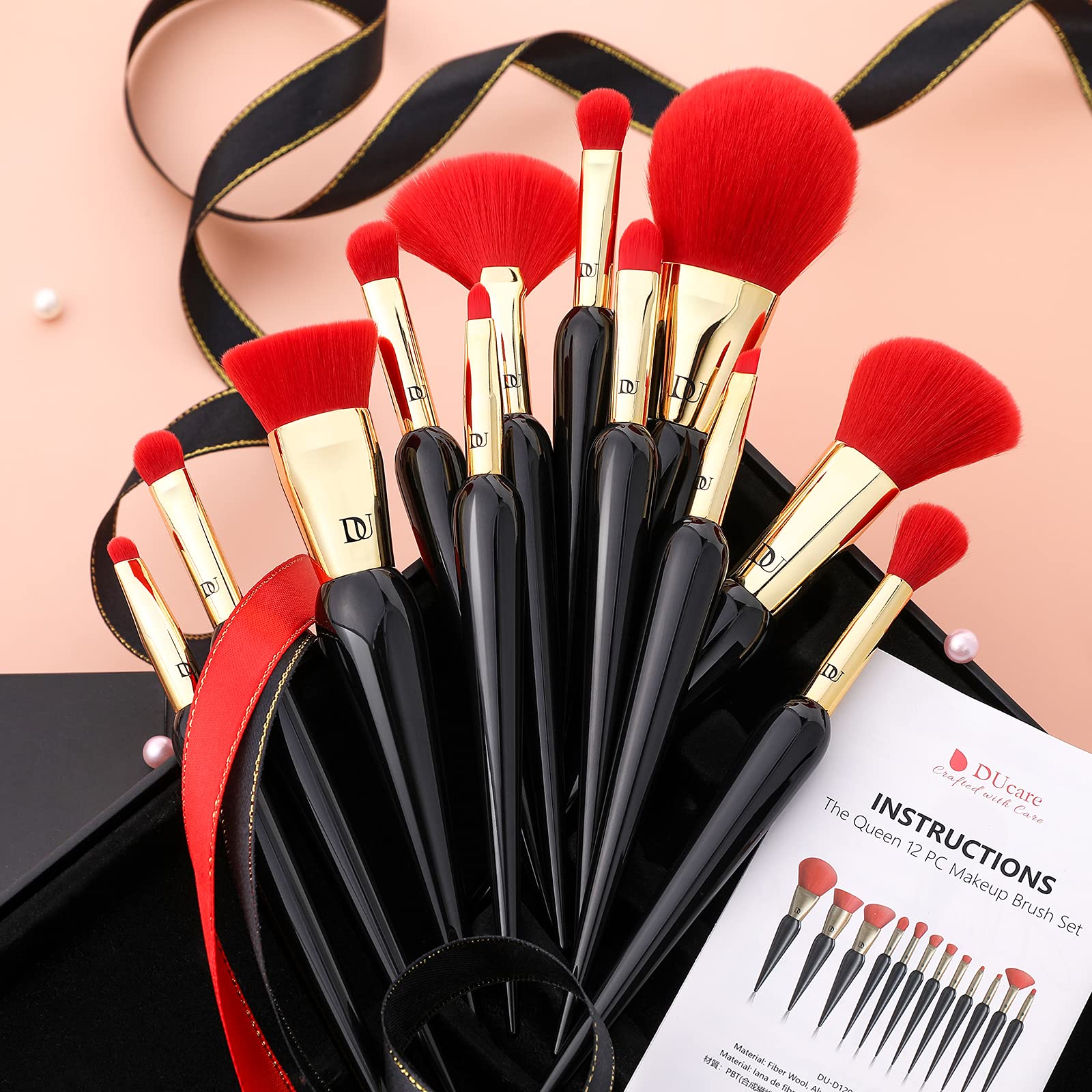 Foto 6 pulgar | Juego De Brochas De Maquillaje Ducare The Queen Series  12 Piezas Con Estuche - Venta Internacional.