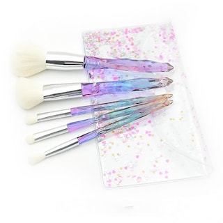 Foto 4 | Juego De Brochas De Maquillaje Huoguo Embalaje De Pvc Con Cristal De Diamante Transparente - Venta Internacional.