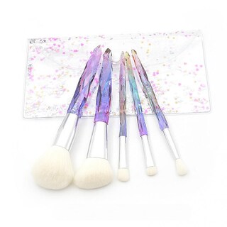 Foto 5 | Juego De Brochas De Maquillaje Huoguo Embalaje De Pvc Con Cristal De Diamante Transparente - Venta Internacional.