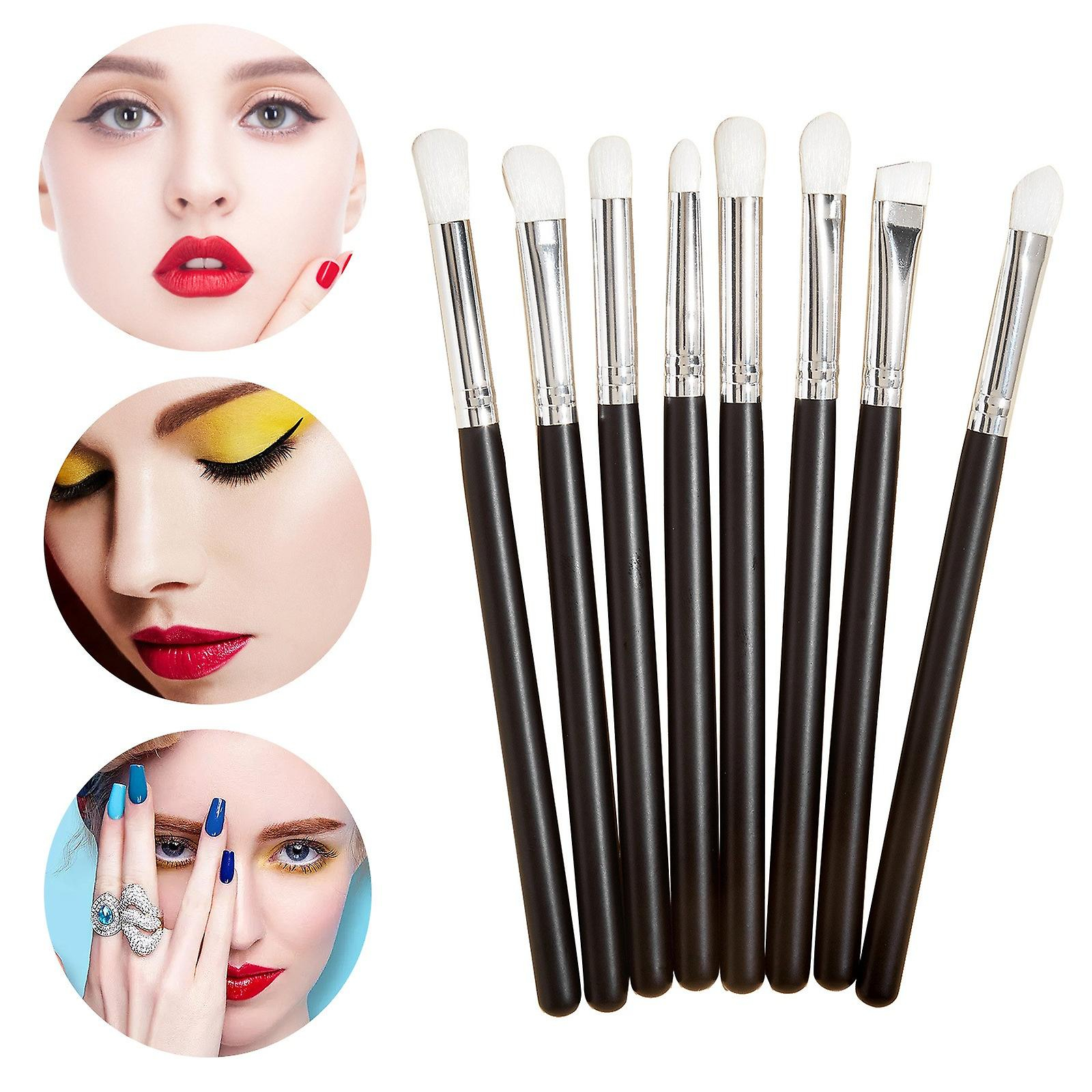 Foto 3 pulgar | Set De Brochas De Maquillaje Huoguo  8 Unidades  Para Base Y Delineador De Cejas - Venta Internacional.