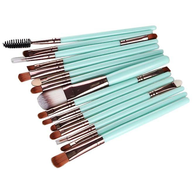 Foto 3 | Juego De Brochas De Maquillaje Huoguo  15 Unidades  Kit De Maquillaje De Pelo De Cabra - Venta Internacional.