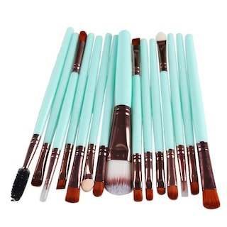 Foto 4 | Juego De Brochas De Maquillaje Huoguo 15 Unidades Kit De Maquillaje De Pelo De Cabra - Venta Internacional.