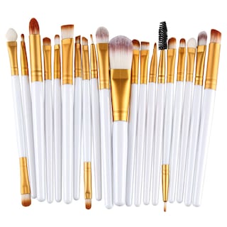 Foto 1 | Set De Brochas De Maquillaje Huoguo 20 Unidades Base Y Delineador De Cejas - Venta Internacional.