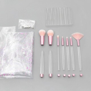 Foto 1 | Juego De Brochas De Maquillaje Huoguo Glitter 7 Piezas Con Mango De Arena Movediza - Venta Internacional.