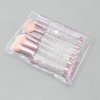 Foto 3 | Juego De Brochas De Maquillaje Huoguo Glitter 7 Piezas Con Mango De Arena Movediza - Venta Internacional.