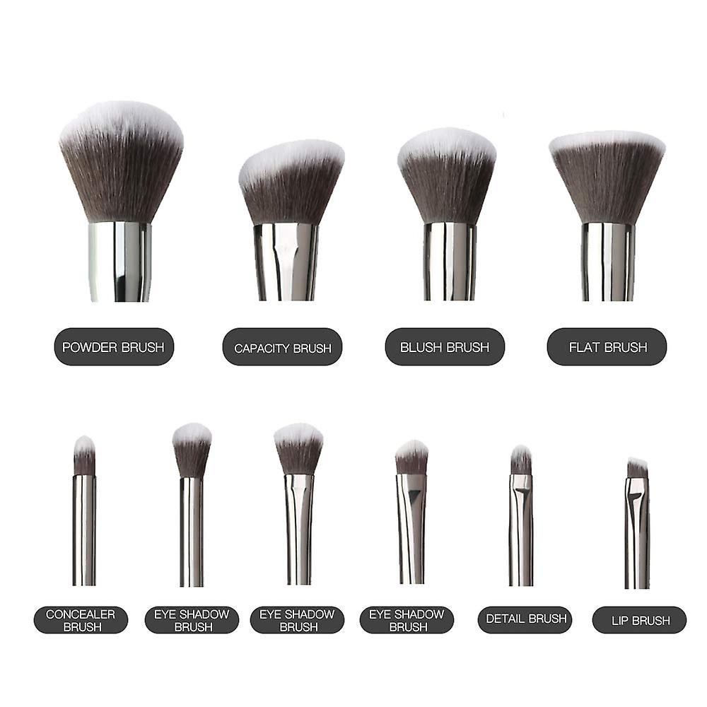Foto 4 | Set De Brochas De Maquillaje Huoguo Crystal Handle  10 Unidades - Venta Internacional.