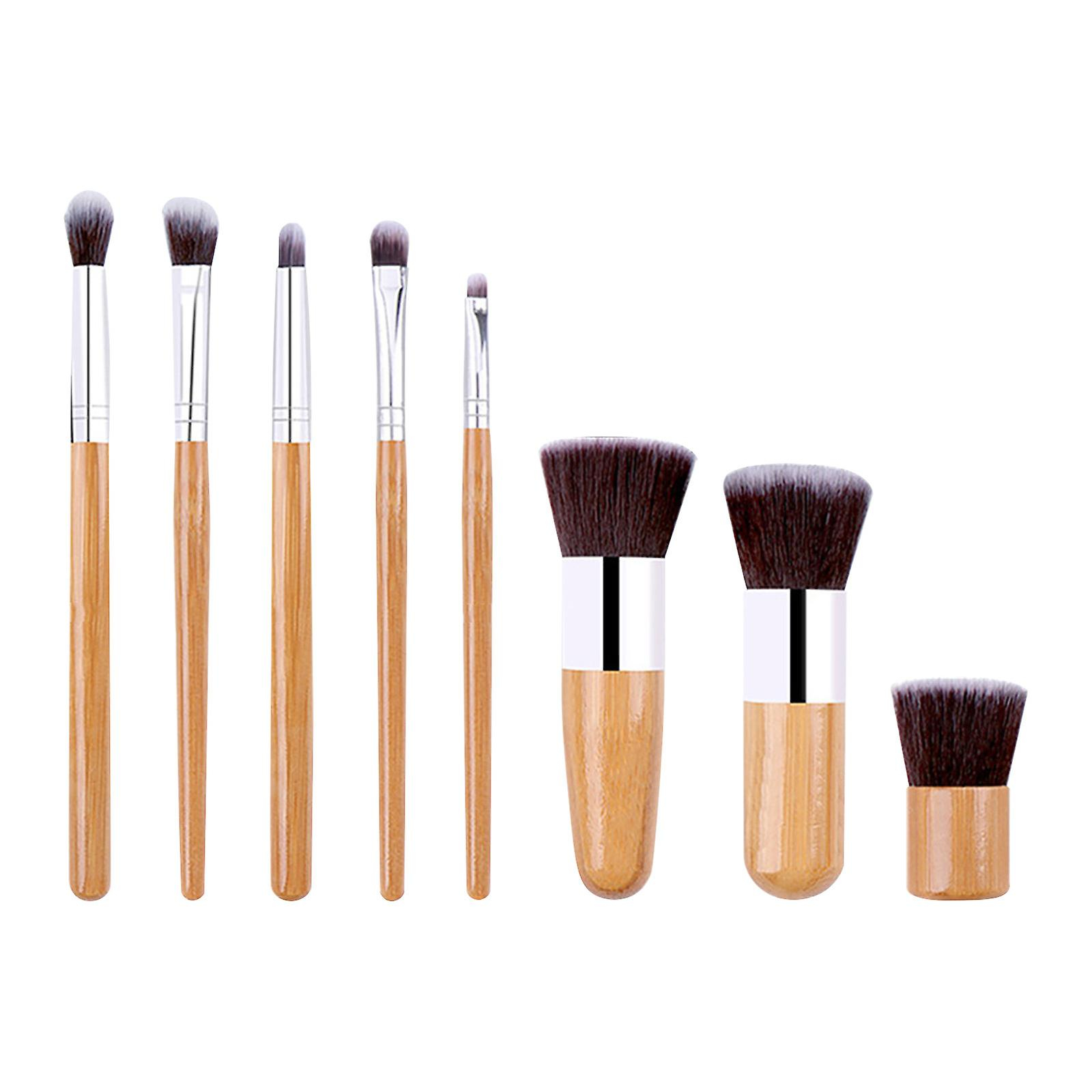 Foto 2 pulgar | Set De Brochas De Maquillaje Huoguo 11 Bamboo Con Bolsa De Fibra Sintética - Venta Internacional.