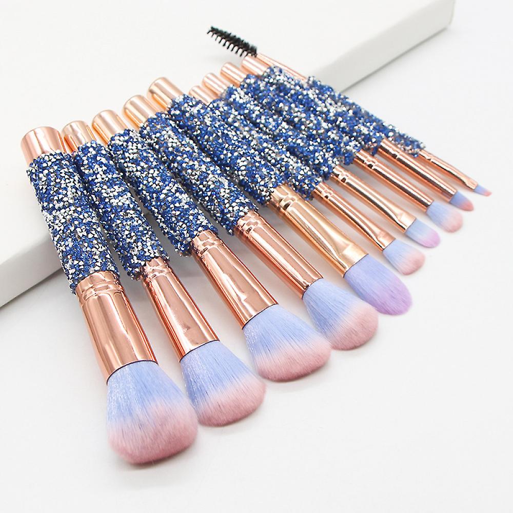 Foto 3 | Juego De Brochas De Maquillaje Huoguo Diamond Handle 10 Piezas - Venta Internacional.