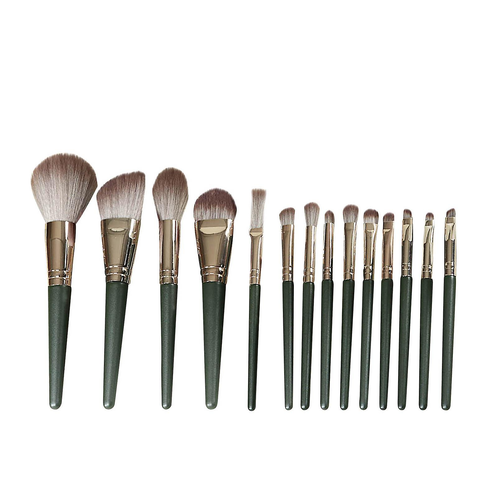 Foto 1 | Juego De Brochas De Maquillaje Huoguo 14 Brochas Con Tubo De Aluminio - Venta Internacional.