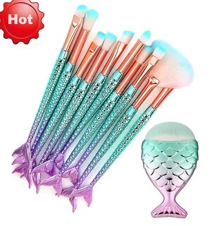 Foto 2 | Set De Brochas De Maquillaje Huoguo 11 Unidades Base Y Delineador De Cejas - Venta Internacional.