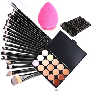 Foto 1 | Kit De Brochas De Maquillaje Paleta Correctora Y 70 Brochas - Venta Internacional.