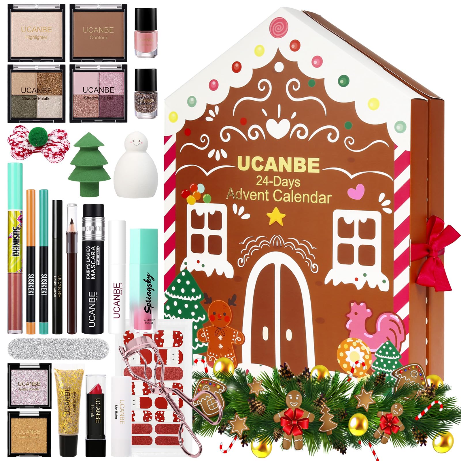 Foto 1 | Calendario De Adviento De Maquillaje Ucanbe 2024 Con 24 Días De Maquillaje - Venta Internacional.