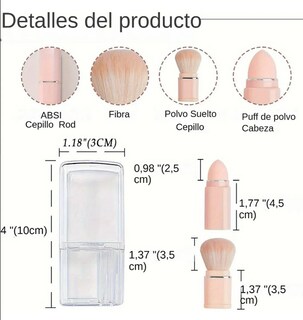 Foto 2 | Kit De Brochas Para Maquillaje Xtellar Retráctil 8 En 1 Ideal Para Viajes
