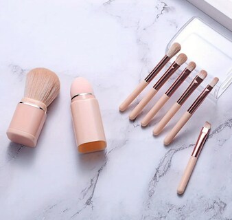 Foto 3 | Kit De Brochas Para Maquillaje Xtellar Retráctil 8 En 1 Ideal Para Viajes