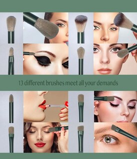 Foto 3 | Xtellar Set Profesional De 13 Brochas De Maquillaje Con Bolsa De Almacenamiento