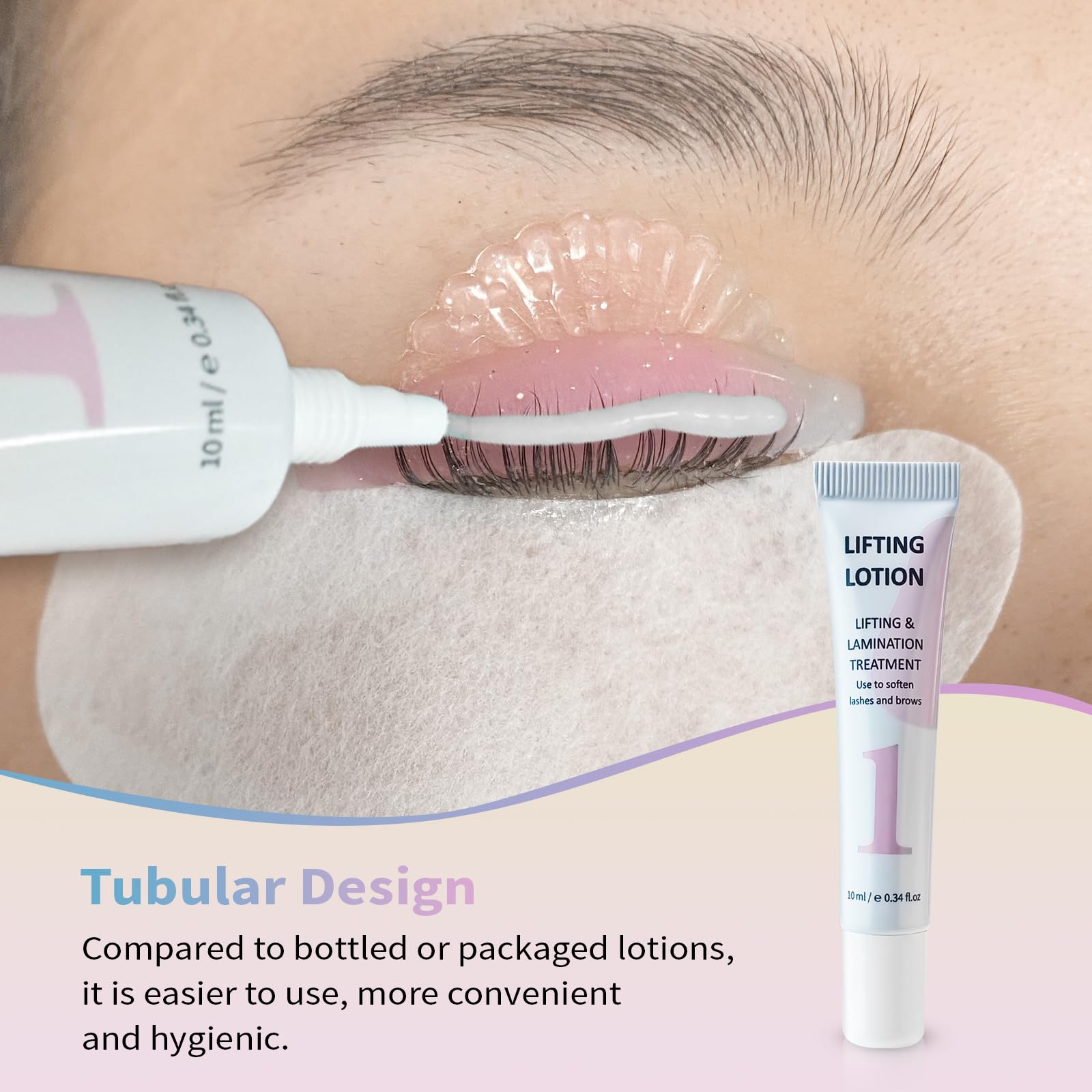 Foto 2 | Kit De Estiramiento De Pestañas Libeauty Tube Design Con Pegamento  Bálsamo Y Kit Para Cejas - Venta Internacional.