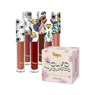 Foto 1 | Set Polvo Traslúcido Yuya con Ingredientes Naturales + 6 Labiales Soft