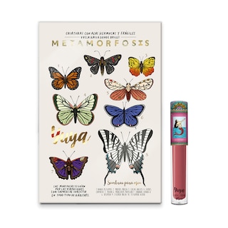 Foto 1 | Paleta de Sombras Metamorfósis y Labial Líquido Mate Yuya Yumakros6158