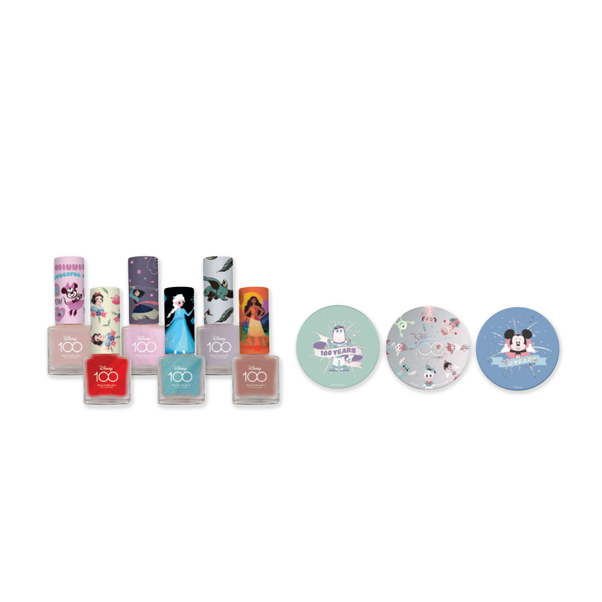 6 Esmaltes Edición Artistas + 3 Bálsamos Celebración Mágica Disney DiMakRos3797 Multicolor