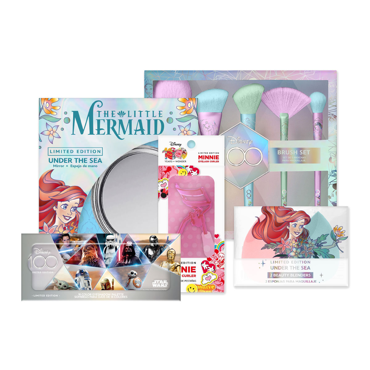 Foto 2 | Set de Brochas y Accesorios Disney Star Wars Ariel 10 Piezas