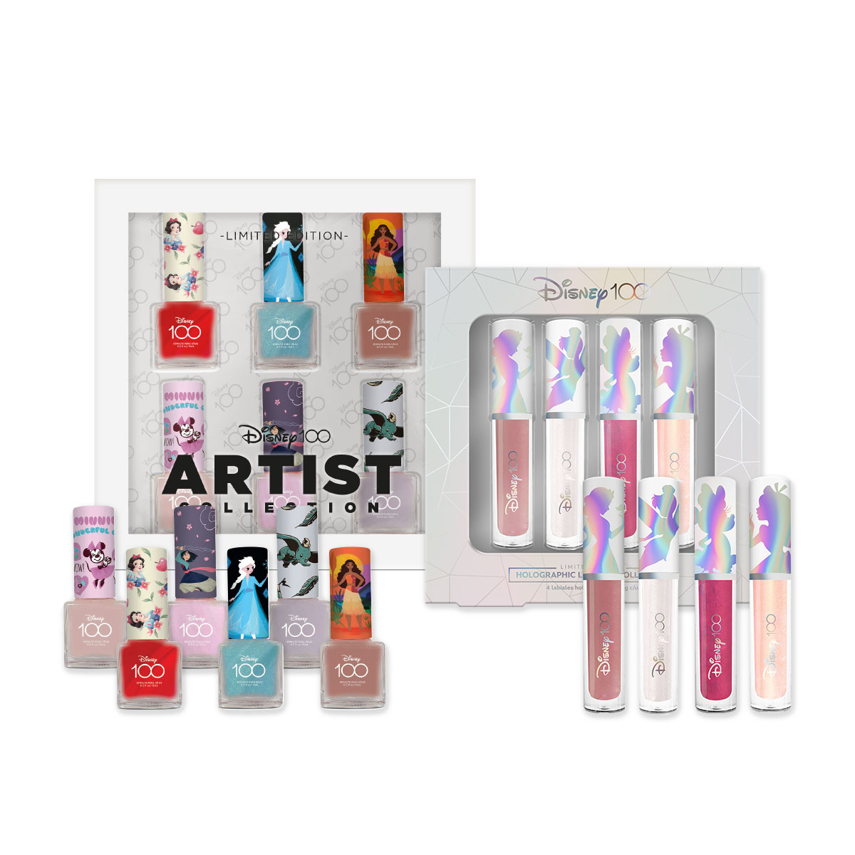 Foto 3 | Set de 6 Esmaltes con 4 Labiales Disney Varios Personajes 10 Piezas