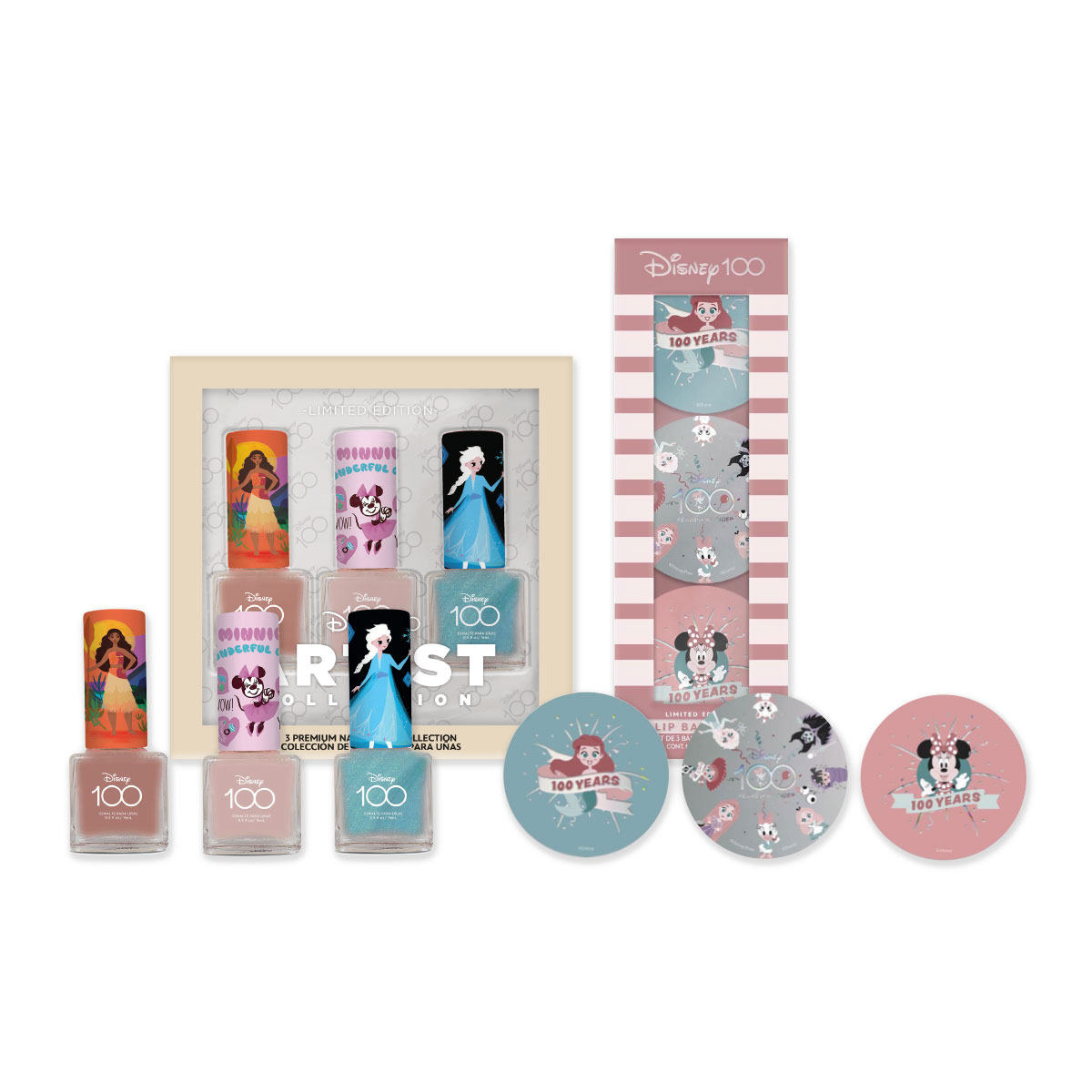 Foto 4 pulgar | Set de 3 Esmaltes para Uñas y 3 Bálsamos Labiales Disney DiMakRos3711