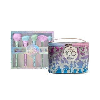 Foto 2 | Set Disney de Brochas Holographic con Cosmetiquera Platino