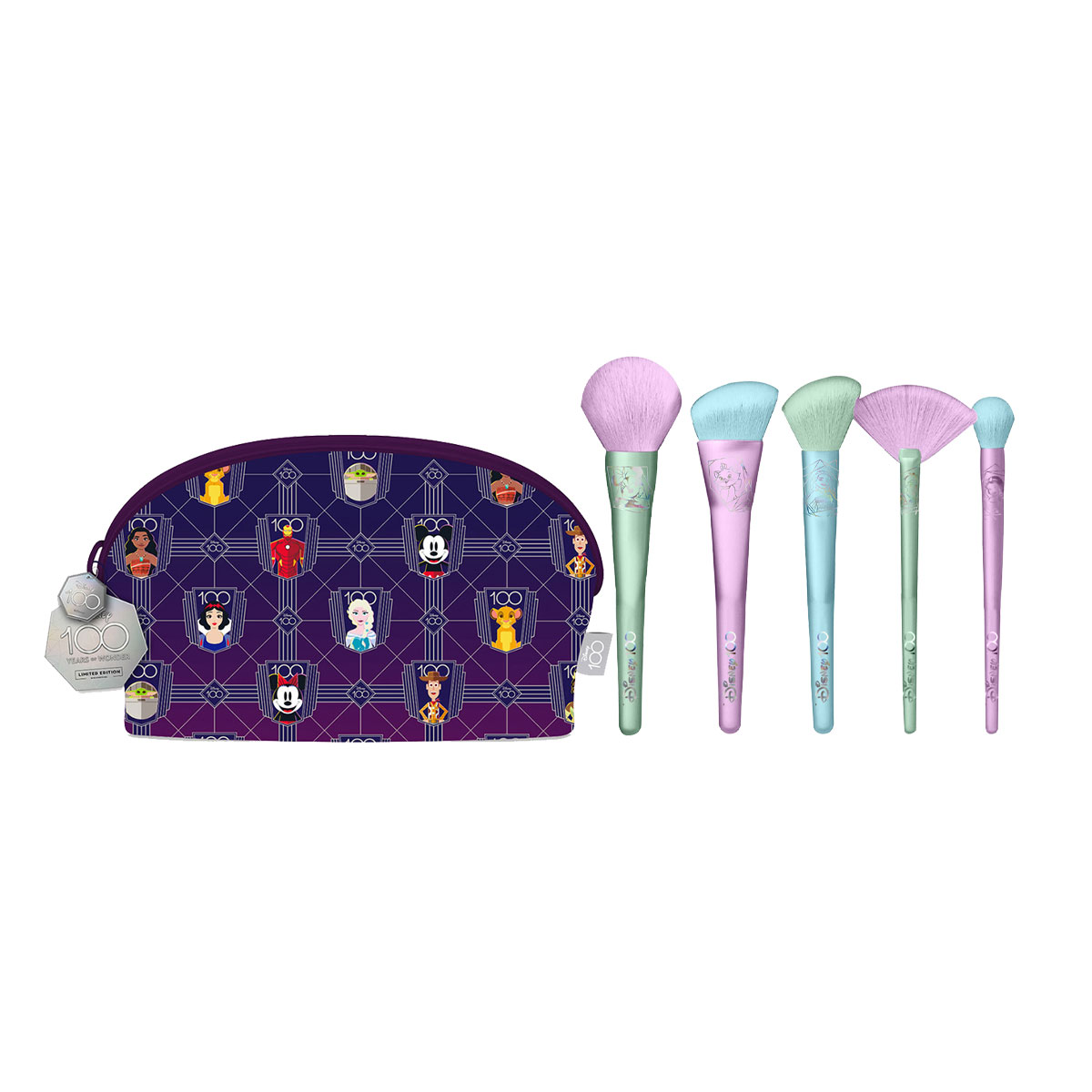 Foto 2 pulgar | Set Disney de Brochas  Holographic con Cosmetiquera Mickey y sus Amigos