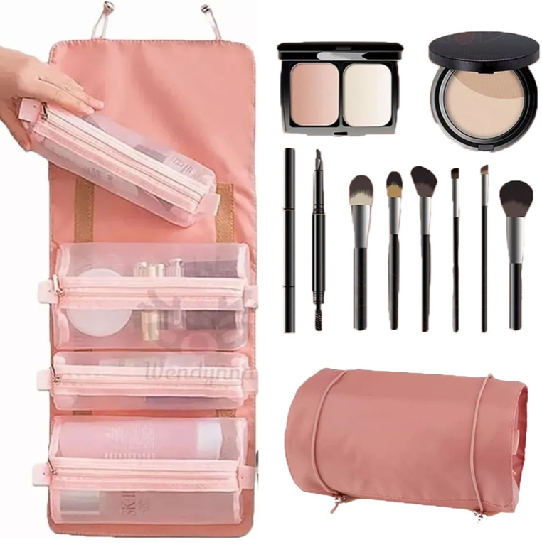 Bolsas De Maquillaje,bolsa De Cosméticos De Viaje Portátil Rosa