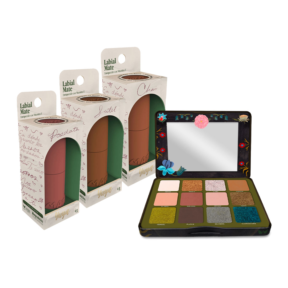 Set Maquillaje Yuya Besos Por Siempre con Labiales en Barra