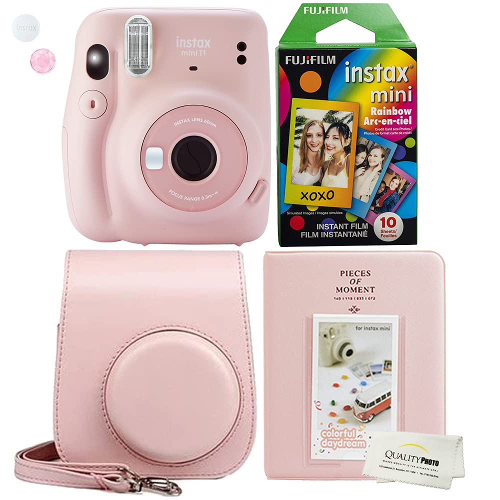 Foto 2 pulgar | Cámara Instantánea Fujifilm Instax Mini 11 Blush Pink Con Funda - Venta Internacional.