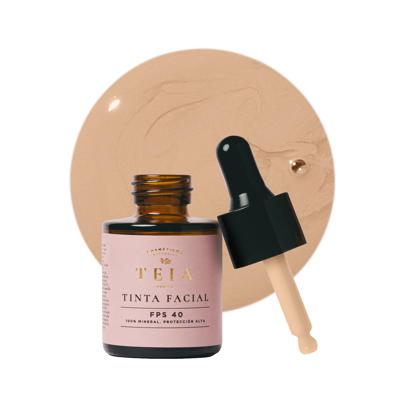 Maquillaje Mineral Teia Cosméticos SPF40 Tono Claro con Protección 100% Mineral