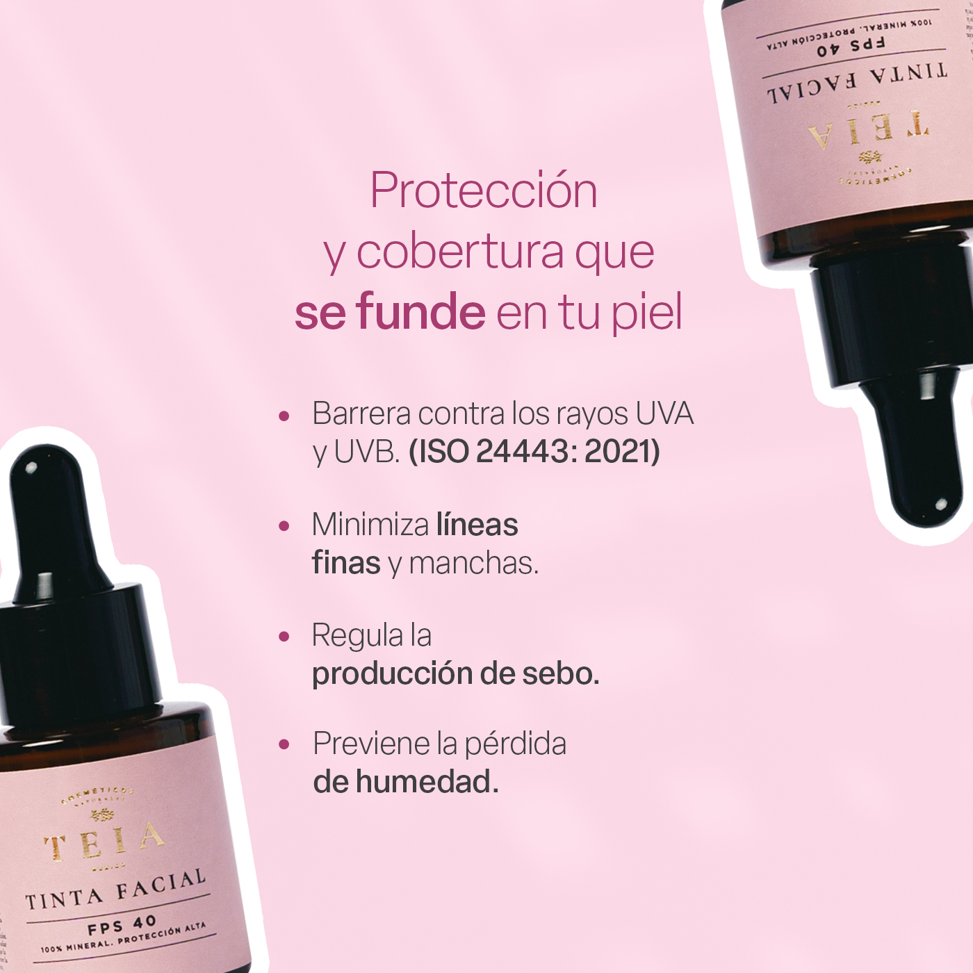 Foto 2 | Maquillaje Mineral Teia Cosméticos SPF40 Tono Claro con Protección 100% Mineral