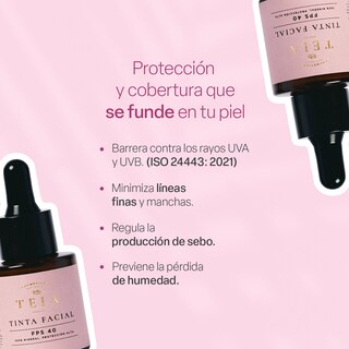 Foto 2 | Maquillaje Mineral Teia Cosméticos SPF40 Tono Claro con Protección 100% Mineral