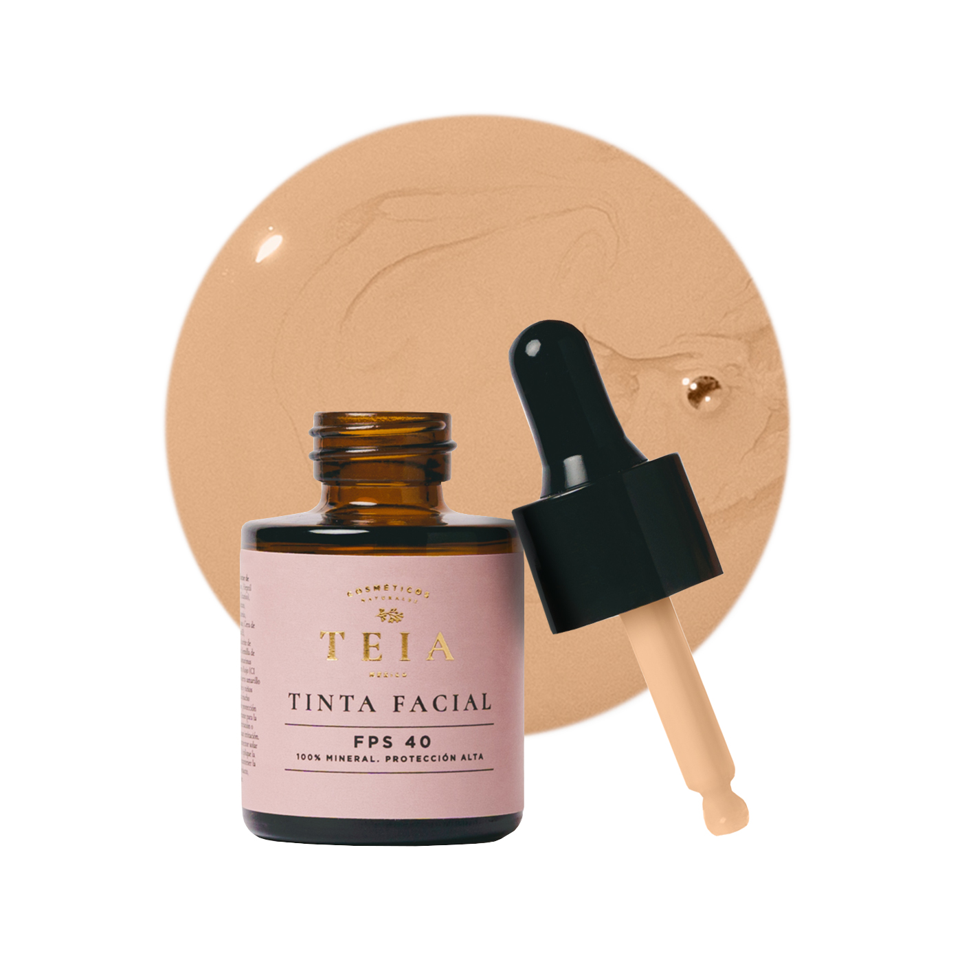 Foto 1 | Tinta Maquillaje Teia Cosméticos SPF40 Tono Medio con Filtro Solar Mineral 40FPS