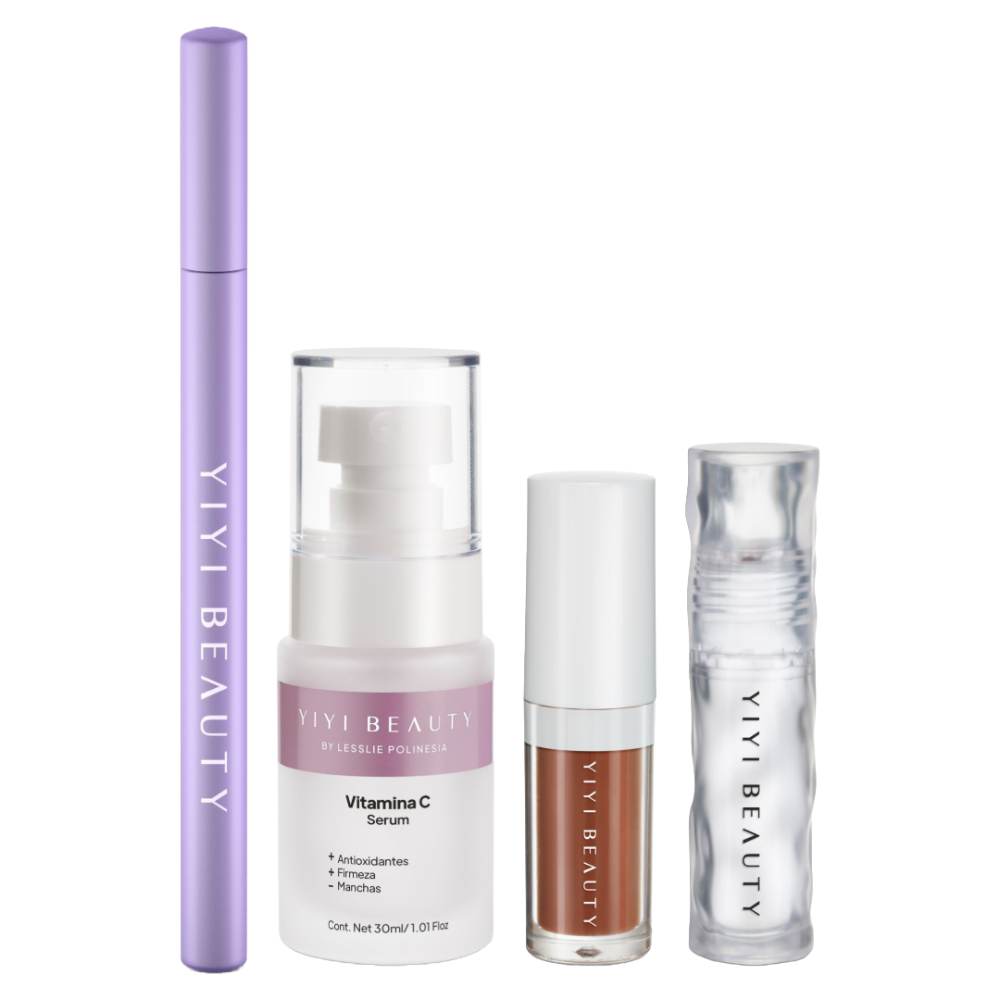 Foto 2 pulgar | Set Yiyi Beauty Cuidado De La Piel Antioxidante + Maquillaje Para Labios Y Pestañas
