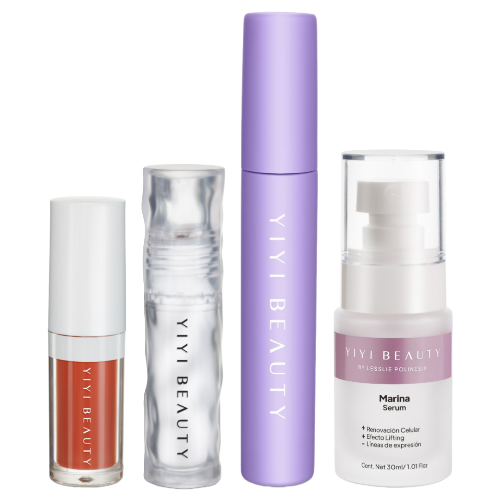 Foto 2 pulgar | Set Yiyi Beauty Cuidado De La Piel Renovación + Maquillaje Para Labios Y Pestañas