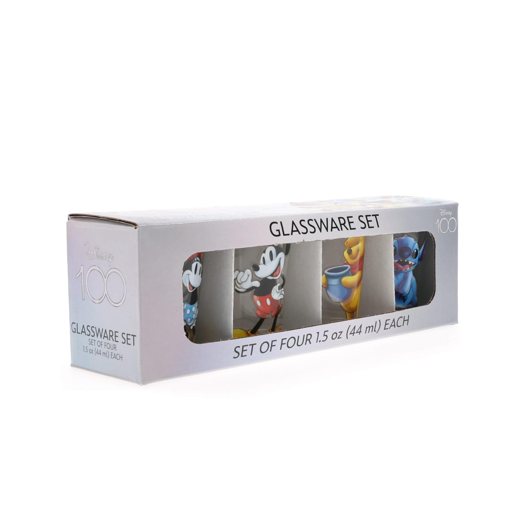 Foto 3 pulgar | Gafas De Chupito Plateadas Con Personajes Clásicos De Buffalo Disney X4 - Venta Internacional.