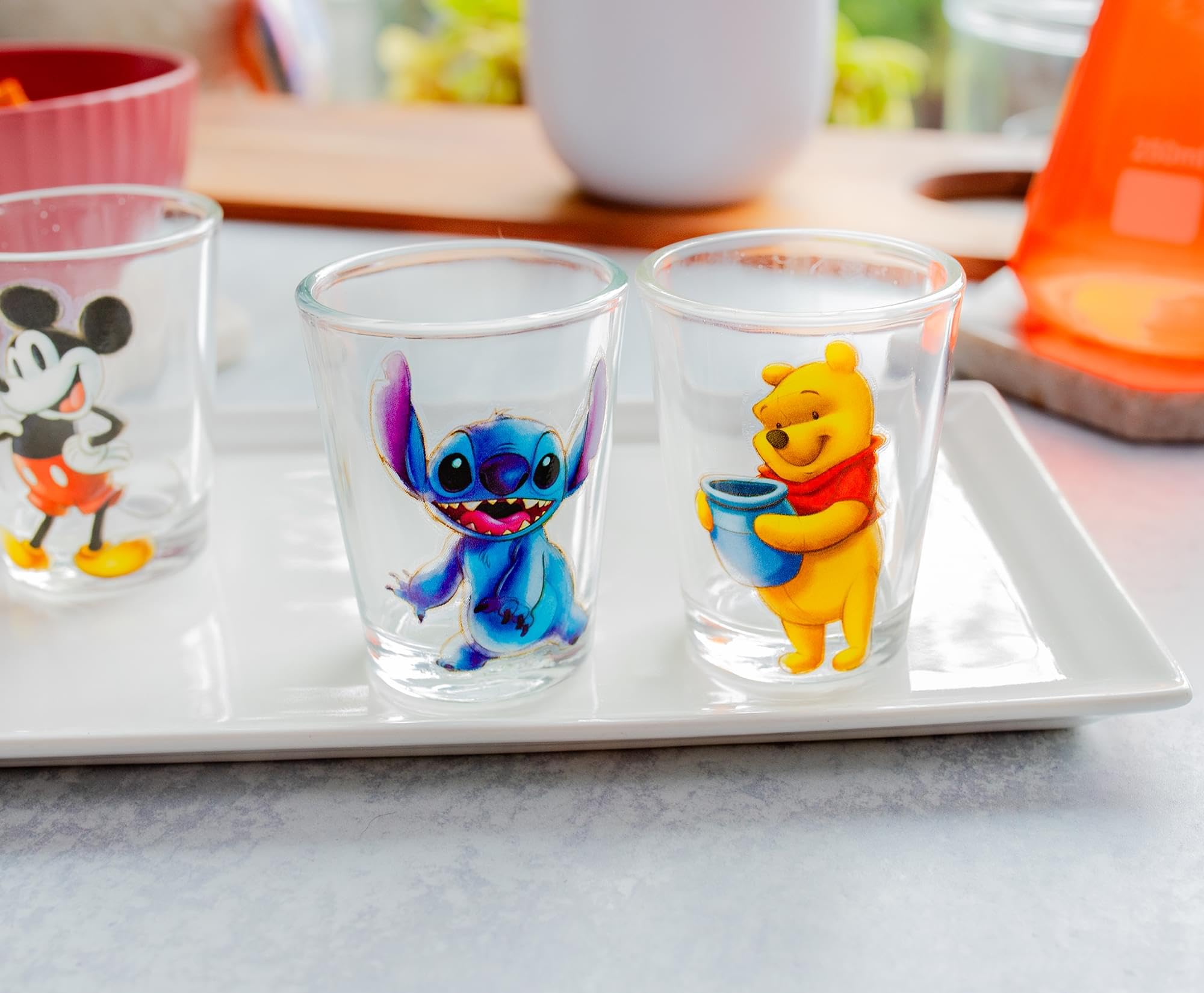 Foto 6 pulgar | Gafas De Chupito Plateadas Con Personajes Clásicos De Buffalo Disney X4 - Venta Internacional.