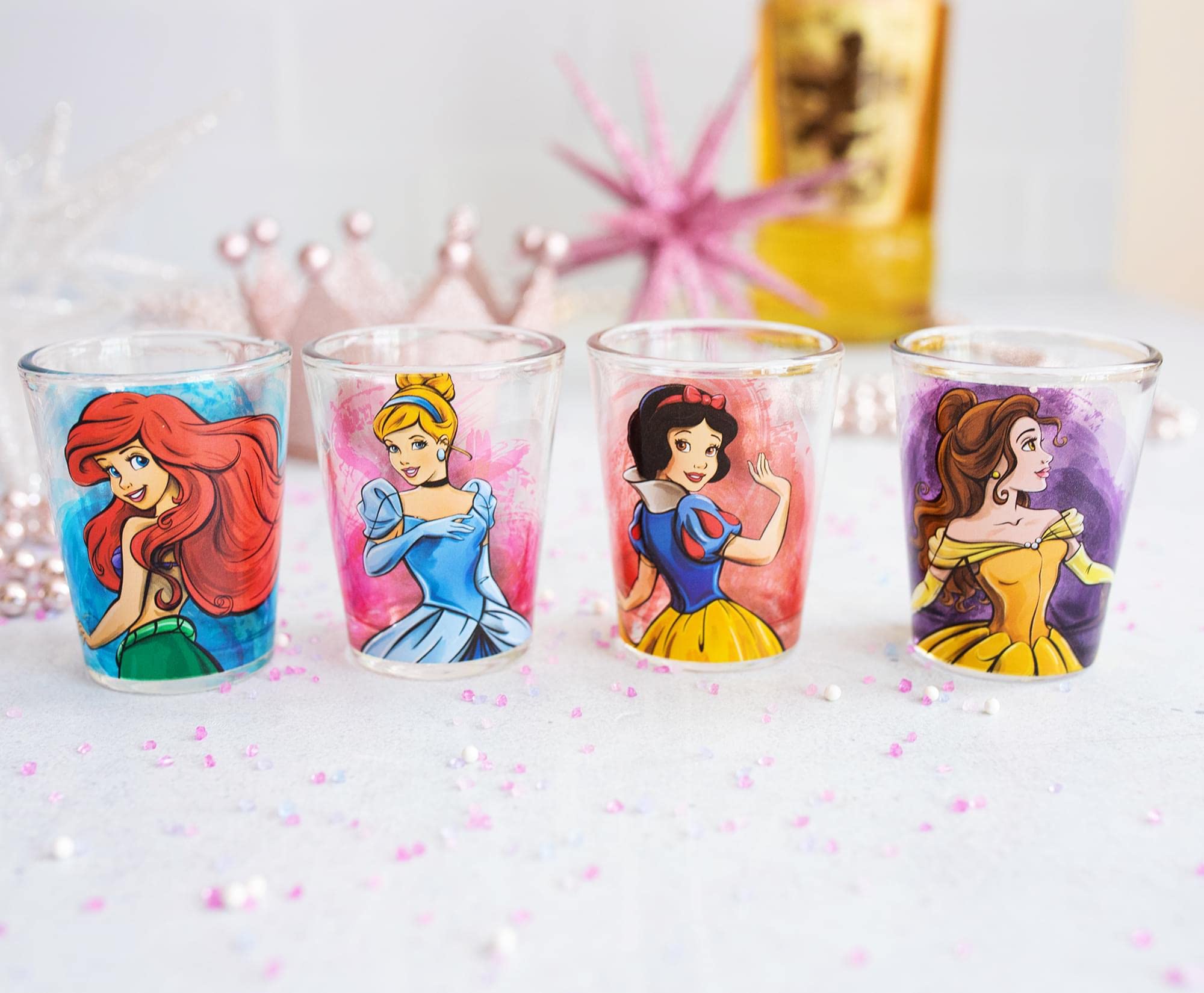 Foto 3 pulgar | Minigafas Plateadas Buffalo Disney Princess, 45 Ml, Paquete De 4 - Venta Internacional.