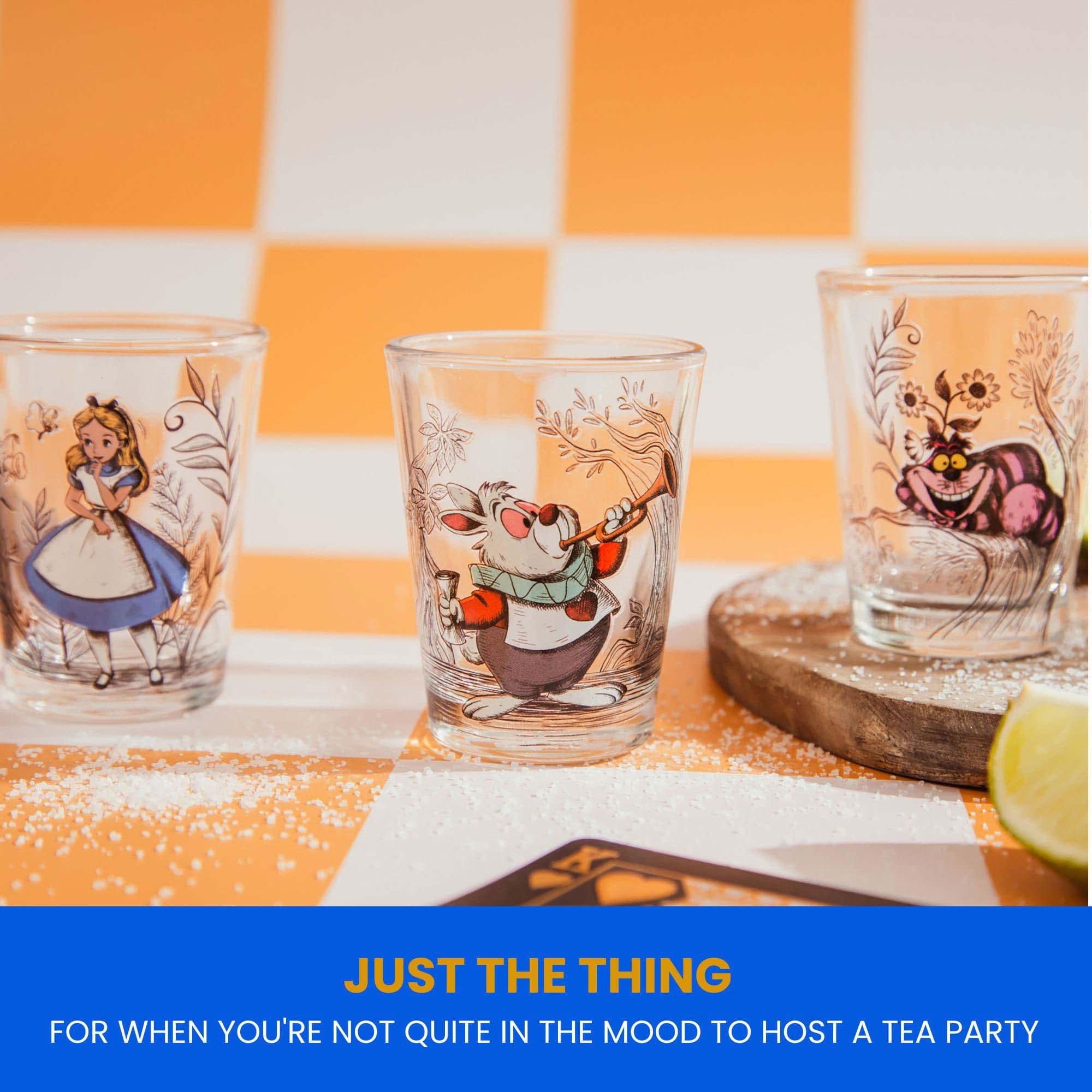 Foto 7 pulgar | Set De Minivasos De Whisky De Disney Alicia En El País De Las Maravillas X4 - Venta Internacional.