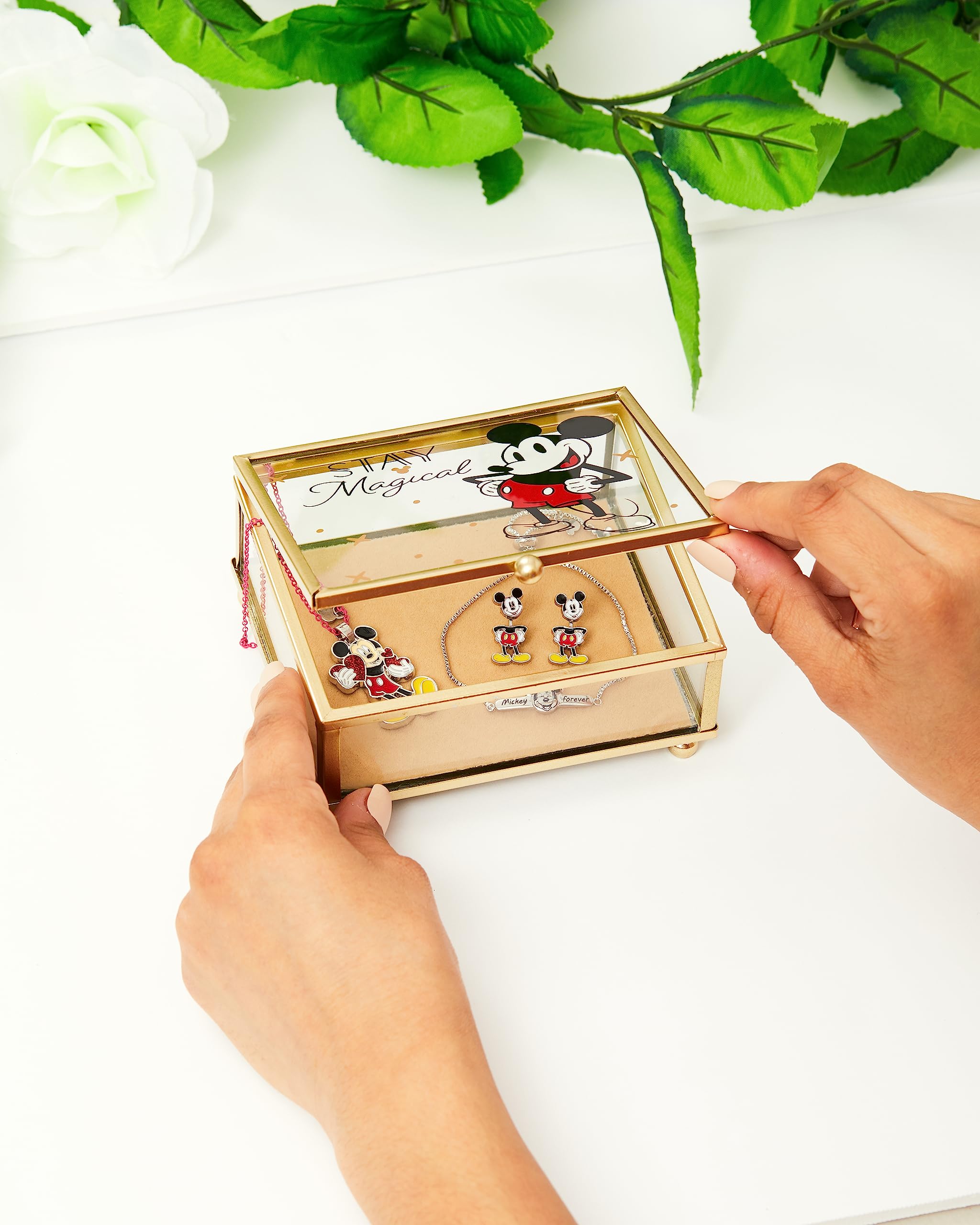 Foto 3 pulgar | Estuche De Cristal Mágico Con Diseño De Mickey Mouse Stay De Disney - Venta Internacional.