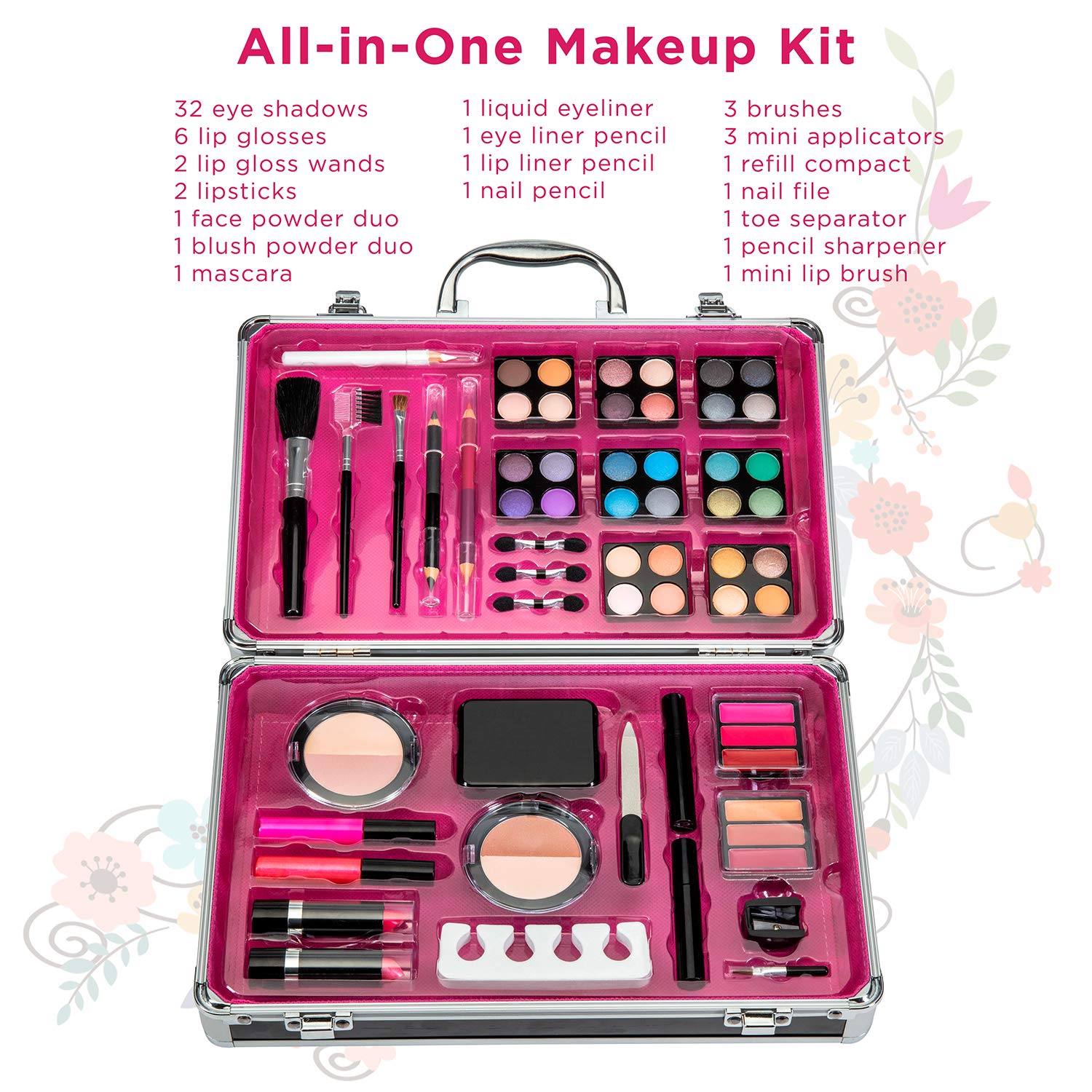 Foto 4 pulgar | Kit De Maquillaje Vokai 32 Sombras De Ojos, 6 Brillos De Labios Y 2 Varillas De Brillo De Labios - Venta Internacional.